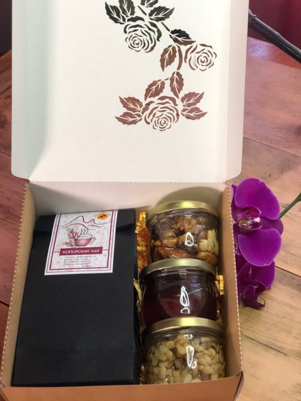 Подарочный набор с алтайским медом и Иван-чаем